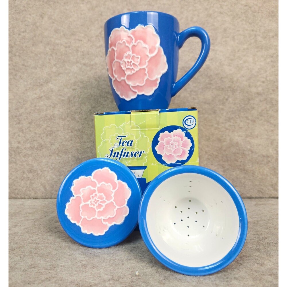 New Barnes & Noble Tea Diffuser With Cup And Lid